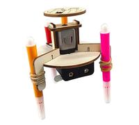 Milageto Robot dessinateur à construire, kit de loisirs créatifs STEM pour enfants, outils pédagogiques interactifs de physique et de construction, cadeau