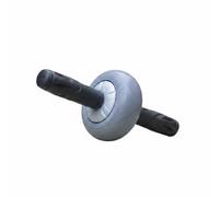 Milageto Roue Abdominale Poignées Texturées Gainage Roue Abdominale Compacte Intérieur Rouleau pour Abdominaux, Roulette Abdominale Grise A, Petite Roue Simple De 12,5 Cm