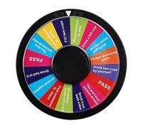 Milageto Roue de Prix pour Jeu à Boire en Groupe, Fournitures Amusantes et réutilisables pour fête sur Table, Salon Professionnel, Roulette légère à Double