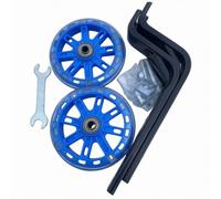 Milageto Roues d’Apprentissage Vélo, Bleu Lumineux avec Support Renforcé 3.0 Et Outils, Size to 6