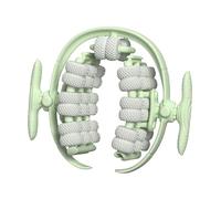 Milageto Rouleau de Massage à 40 Roues, Amovible, Massage des Tissus Profonds à 360°, Pratique pour Les Muscles des fascias et des Jambes, Vert Clair