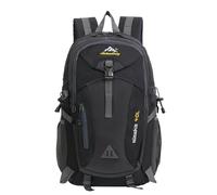 Milageto Sac à Dos de Randonnée Homme Trekking de Alpinisme Montagne en Textile Oxford 40l avec Conception Pliable et Multiples Compartiments Adapté aux Bivouacs Déplacements Urbains, Black