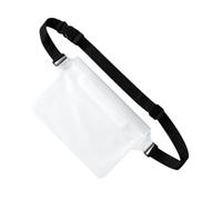 Milageto Sac Banane étanche, Sac de résistant à l'eau, Pochette pour téléphone pour activités de Plein air, Kayak, Plage, Bateau, Blanc
