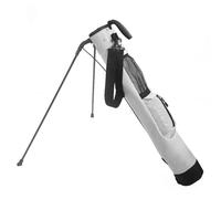 Milageto Sac de Golf Trépied Demi Série Housse Transport Sac Club Étui Équipement Conception Portable et Profil Compact Ouverture Supérieure Pratique Poches, Gris