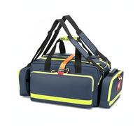 Milageto Sac de Triage Plusieurs Compartiments Sac de Respiration d'urgence Multi-Poches pour Secouristes, Ambulance, Array, Bleu avec Accents Jaune