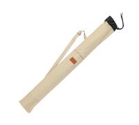 Milageto Sacoche Parapluie de pêche, Sac de Rangement pour Cannes à pêche avec Poche, Cordon de Serrage et bandoulière, Organisateur de matériel de, Beige 120 Cm