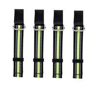 Milageto Sangle de retenue de Frein de Ski, Accessoires de réglage de Ski Portables avec Bande réfléchissante pour Ski, Accessoires d'hiver, Sports de, 4 Pièces