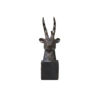 Milageto Sculpture Résine Statuette Buste Ornement Décoratif avec Socle Équilibré Texture Patinée Style Ancien Touche Artistique Adaptée au Séjour Console Étagère
