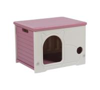 Milageto SHERAT Cats Shelter Puppy CHEDAWAY IMPHERPHER Temps FOURNIS pour Chat EXTÉRIEUR Chat Pet Lit pour Chiot, Rose Rouge