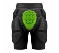 Milageto Short Protection Élastique Short Protection avec Rembourrage Absorbant Les Chocs Cuissard avec Rembourrage pour Skateurs , Noir-Version Température Normale , XXL