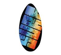 Milageto Skimboard, Planche de Surf Aquatique pour la Plage, Planche de Surf coulissante en Bois, de Skimboard pour Adolescents, Enfants, Tout Type de, 35 Pouces