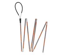 Milageto Sonde d' 270 cm, bâton d' Pliable, sonde de Sauvetage pour la Neige, pour la Pratique du Ski de randonnée et la randonnée en, Gris Orangé