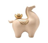 Milageto Statue de cheval, figurine animale, décoration unique pour la maison, sculpture de table Feng Shui, idéale pour une pendaison de crémaillère, salon ou, Sand Raise Head