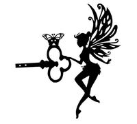 Milageto Statue de Silhouette de, Sculpture d'art de jardin, support de plante suspendue, Sculpture murale suspendue pour chalet, ferme, extérieur