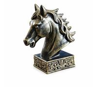 Milageto Statue en Résine Sculpture Figurine Buste Aspect Vieilli et Élégance Classique Ornement Marquant pour Console d'Entrée et Table Basse Adaptée aux Salons Entrées Bureaux, Bronze