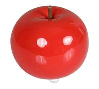 Milageto Statuette de pomme décorative de bureau, simple et moderne, sculpture de fruit, figurine décorative pour étagère, chambre, cheminée ou bureau, Rouge Petit
