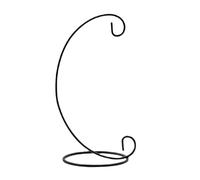 Milageto Support de Carillon éolien avec Base Ronde, Support décoratif pour Lanterne de Table d'intérieur, Plantes suspendues, Pots de Fleurs, Noir 33 Cm