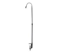 Milageto Support de Lanterne de Camping, Support de Poteau d'éclairage avec de Pince de Table, de Lampe Multifonctionnel, Hauteur réglable pour Barbecue en