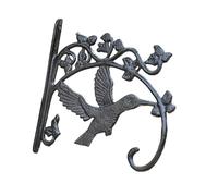 Milageto Support de Suspension pour Pots de Fleurs, en métal, Robuste et élégant, pour Carillon éolien, terrasse, extérieur, Colibri