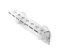 Milageto Support pour boutures de Corail, Transparent, Facile à Installer, Double Ventouse, Efficace pour Les récifs coralliens. Cadre cassé, 7 Trous