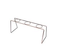 Milageto Support pour Filtre à é Porte-Tasse Filtre Réutilisable Support Goutte Métal Structure Géométrique INOX Convient pour Restaurant Maison Cuisine, Bronze à Trois Trous