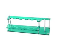 Milageto Support Tubulaire pour Cannes à pêche avec 10 Trous pour flotteurs, pouvant contenir 5 Cannes. Organisateur Pratique pour Cannes à pêche, Vert