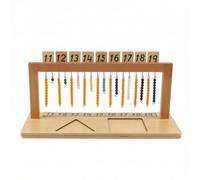 Milageto Table Numérique en Bois Pédagogique Table Numérique Visuel Boulier pour Enseignants, Parents, École