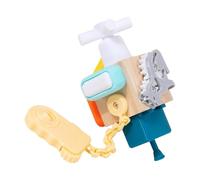 Milageto Tableau d'activités en bois, jouet sensoriel, cube d'éveil pour bébés et enfants, cadeau idéal pour les garçons et les filles.
