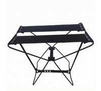 Milageto Tabouret Pliant Portable Robuste, Noir, Format Moyen | Compact, Tabouret Pliable, Facile à Transporter, Meuble, pour Pêche, Entrée, Pêcheurs, Campeurs