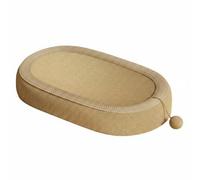 Milageto Tapis à Griffer pour Chat Lit Griffoir Nid Coussin Épais Structure Serrée sans Sciure avec Balle Suspendue Convient au Repos à la Maison Zone de Jeux Détente du Chat Protection