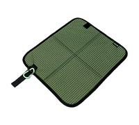 Milageto Tapis de Sol imperméable Oxford 600D Compact avec Cintre, réutilisable, 34,8 x 31,8 x 1,0 cm, Portable, pour Accessoires d'extérieur, Vert