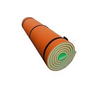 Milageto Tapis Flottant à l'eau, Radeau de Flotteur, Couverture de Flotteur Extérieure Portable, Matelas Enroulable, Matelas de Salon Flottant pour Piscine, Orange Vert, 180X55X2.2cm, avec Sangle