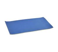 Milageto Tapis Flottant à l'eau, Radeau de Flotteur, Couverture de Flotteur Extérieure Portable, Matelas Enroulable, Matelas de Salon Flottant pour Piscine, Bleu-Jaune-Bleu, 110X40X3.2cm, sans Sangle