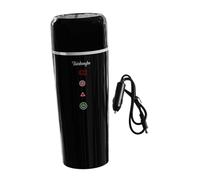 Milageto Tasse chauffante Portable pour Voiture, chaudière à Eau chauffée, Affichage de la température, Tasse à café de Voyage, Tasse chauffante pour thé, Lait, sans Remuer