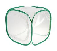 Milageto Terrarium Pliable en Filet pour Papillons, Cage D'élevage, Kits pour Enfants, Vert + Blanc, 30x30x30cm