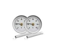 Milageto Thermomètre De Tuyau à 2 Pièces 63mm Avec, 2 pièces
