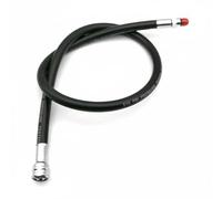 Milageto Tuyau de Détendeur Plongée Tuyau Régulateur Flexible Basse Pression Accessoires de Configuration Embouts Métal Sécurisés Caoutchouc et Laiton Facilite, Noir, 82 Cm