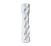 Milageto Vase à Fleurs décoratif, Pot Fleurs sur Pied, Grand Vase pour Composition Florale, Haut à Poser au Sol pour la Cuisine, Un Anniversaire ou Un, Blanc