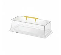 Milageto Vitrine en Acrylique Boîte Présentoir Plateau Cloche Bac Couvercle Transparent Protégeant des Manipulations et Poussières Adaptée aux Anniversaires, style to 1