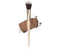 Milagro Beauty Pinceau à poudre biseauté en fibre végétalienne poils poils en bois virole en aluminium professionnel à un seul coup outil de maquillage bronzant avec manche en bois