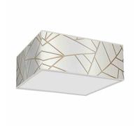 Milagro ZIGGY WHITE Plafonnier 3xE27 blanc/or