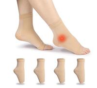 MILAIUN Attelle Cheville, 4 Pièces Chevillere Entorse, Compression Chevillère pour Cheville Entorse Soutien du Tendinite Tendon Achille et Fasciite Plantaire soulage la Hommes/Femmes (S, Couleur)