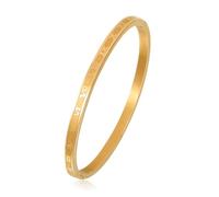 MILAKOO Acier inoxydable Chiffre romain Bracelet Personnalisé Bracelets Amour Amitié pour Hommes et Femmes Or