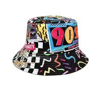 MILAKOO Bucket Hat Chapeaux de Pêcheurs Retro 90's Style Chapeau de Pêcheur à la Mode Unisexe Réversible Chapeau de Pêcheur Double Face Chapeau de Soleil