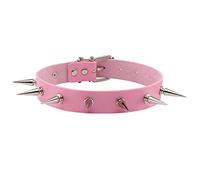 MILAKOO Gothic Rivet Spike Clouté Choker Punk Rock Biker Strap Collier en Cuir Collier Réglable