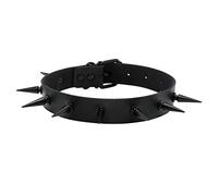 MILAKOO Gothique Rivet Spike clouté Tour de Cou Punk Rock Biker Sangle Collier en Cuir Collier réglable