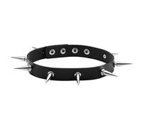 MILAKOO Gothique Spike Clouté Collier Collier Punk Cuir Collier Ras du Cou Collier pour Femmes, Filles