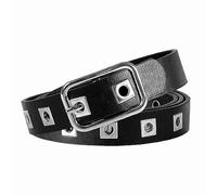 MILAKOO Grommet Cuir Ceinture Jeans Femme CœUr Trous Tulle œIllets RéGlable Punk Rock Style