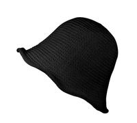 MILAKOO Noir Bowler Chapeau pour Femmes Tricot Crochet Outdoor Floppy Handmade Chapeau