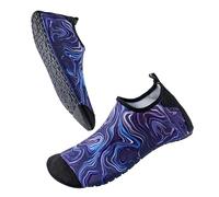 Milaloko Chaussures de Plage Hommes Femmes Léger Pieds Nus Chaussures d'eau Rapide Sec Respirant Surf Plongée Chaussures de Natation, Bleu Profond, 44-45